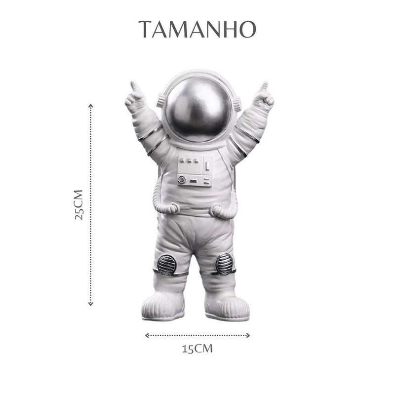 Estatueta Decorativa de Astronauta O Universo é Nosso