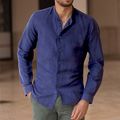 Camisa Masculina Casual em Linho