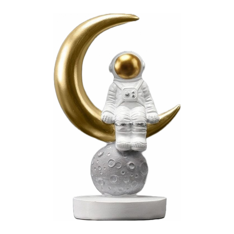 Estatueta Decorativa de Astronauta Em Órbita