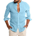 Camisa Masculina Casual em Linho