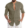 Camisa Masculina Casual em Linho